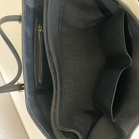 Michael Kors Jet Set Large Saffiano Tote Black - Picture 5 of 6